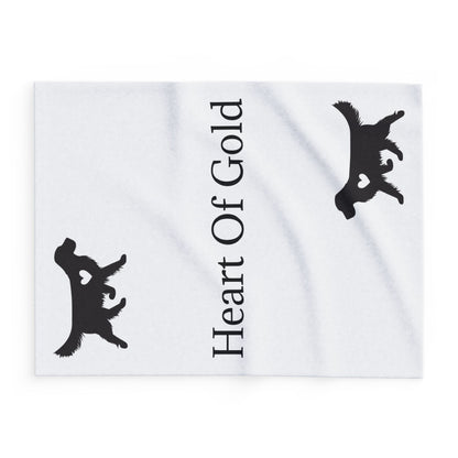 Heart Of Gold Arctic Fleece Blanket