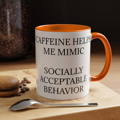 Socially Acceptable 2-Tone Coffee Mug
