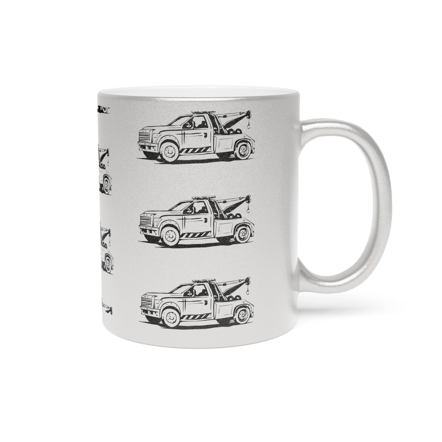 Wheel Lift Tow Truck Metallic Coffee Mug