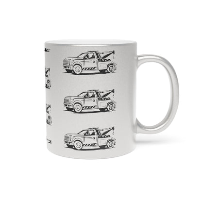 Wheel Lift Tow Truck Metallic Coffee Mug