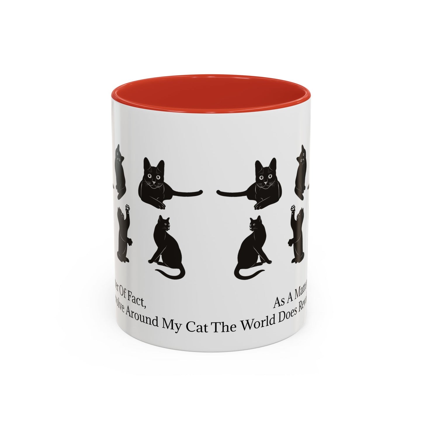 Matter Of Fact Cat 2-Tone Coffee Mug