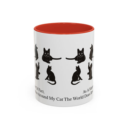 Matter Of Fact Cat 2-Tone Coffee Mug