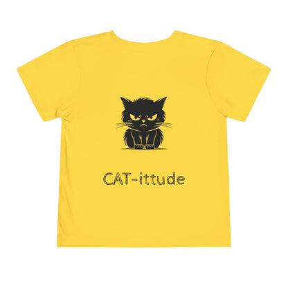 CAT-itude Toddler Unisex Short Sleeve Crewneck Tee