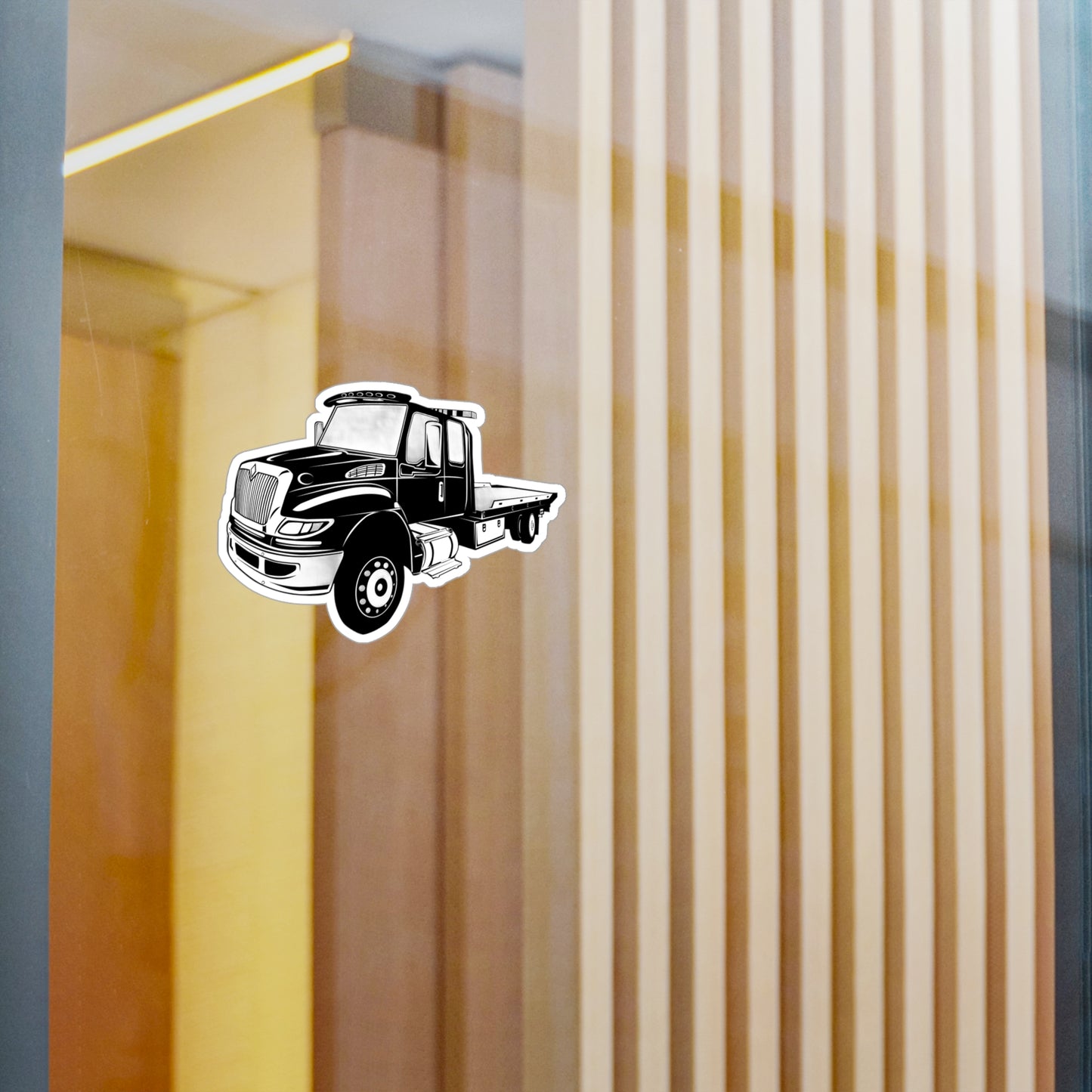 Flatbed Tow Truck Vinyl Decal