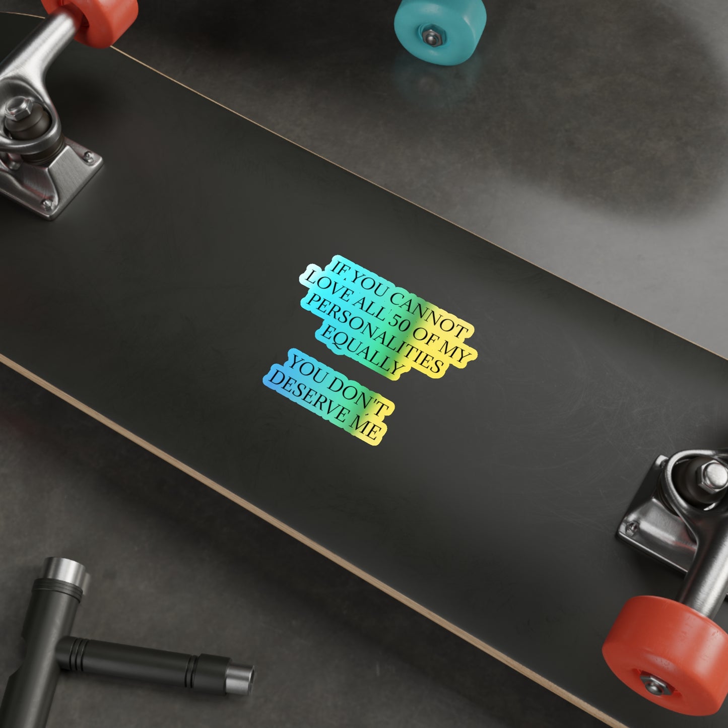 50 Personalities Holographic Sticker