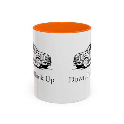 Down To Hook Up 2-Tone Coffee Mug