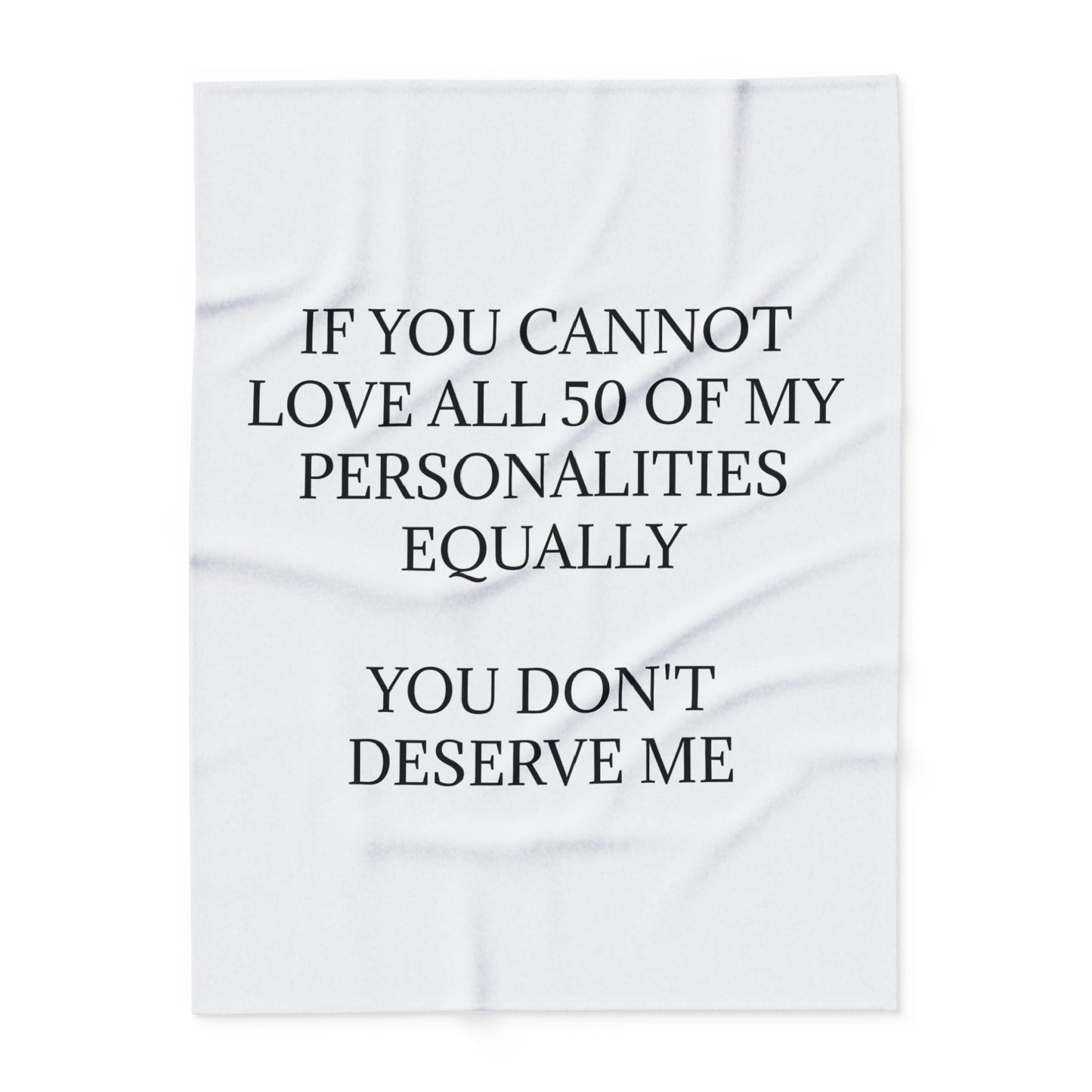 50 Personalities Arctic Fleece Blanket