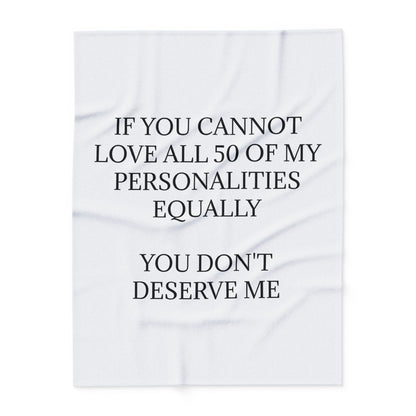 50 Personalities Arctic Fleece Blanket