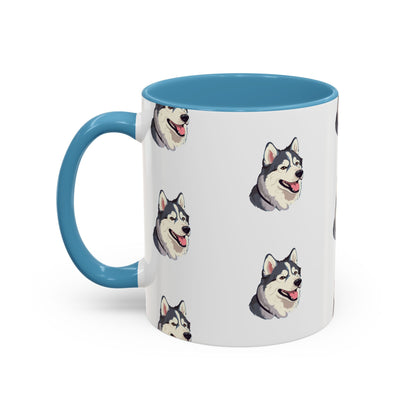 Malamute Head 2-Tone Coffee Mug