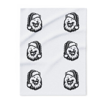 Santa Paws Samoyed Arctic Fleece Blanket