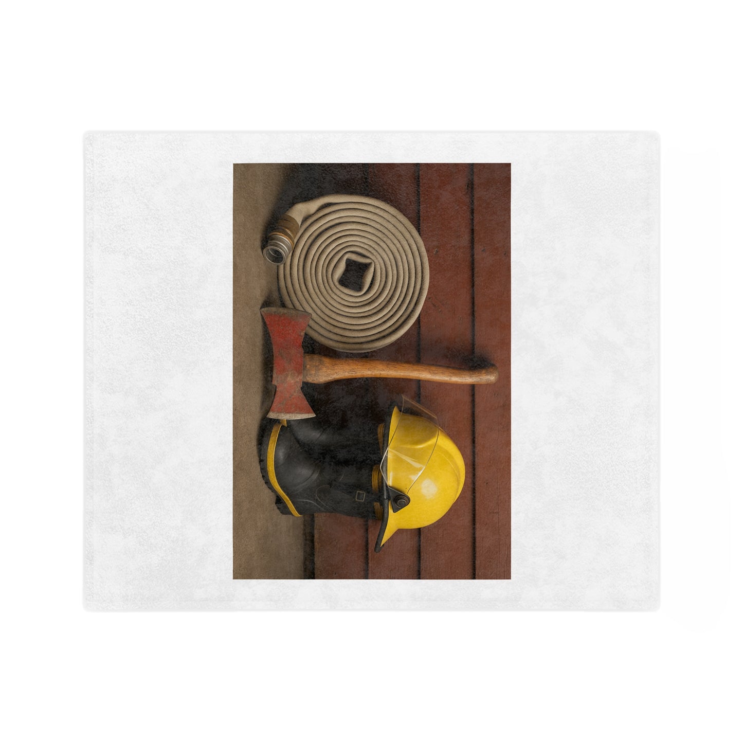 Fire/Rescue Appreciation Velveteen Microfiber Blanket