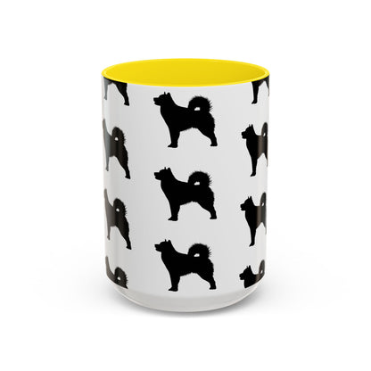 Malamute Silhouette 2-Tone Coffee Mug