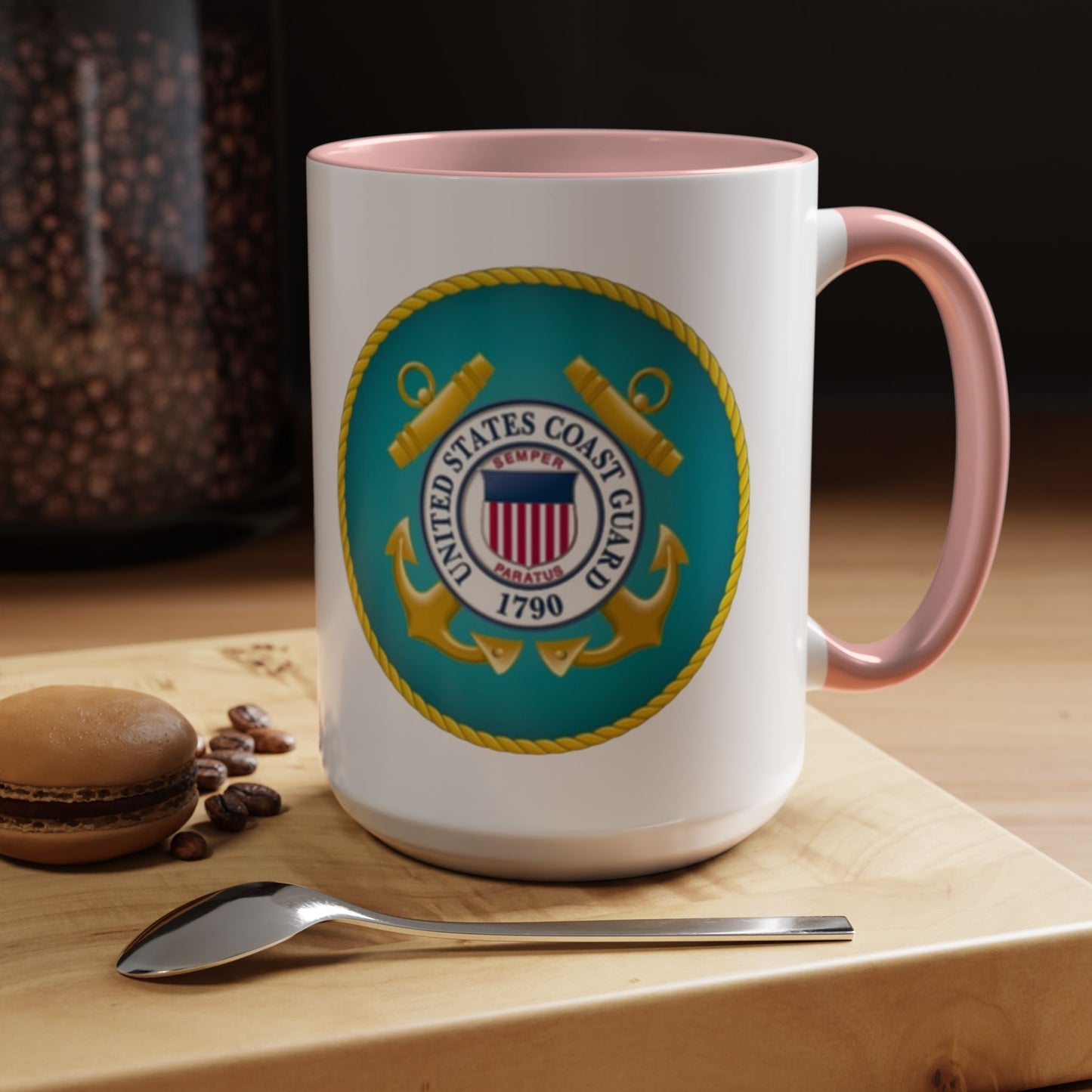 US Coast Guard 2-Tone Coffee Mug
