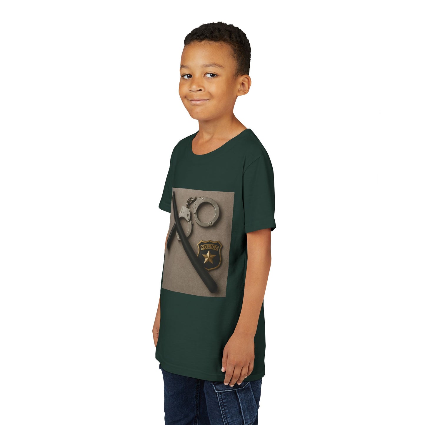 Law Enforcement Appreciation Youth Unisex Short Sleeve Crewneck Tee