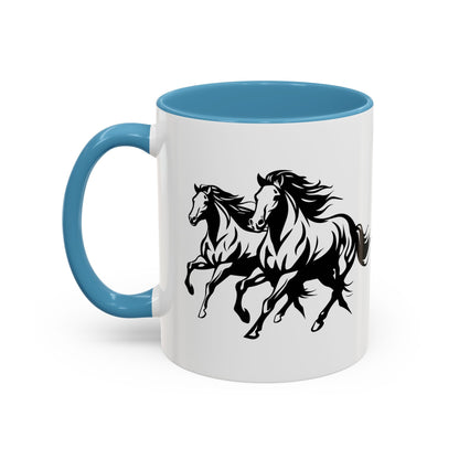 Horsin' Around 2-Tone Coffee Mug