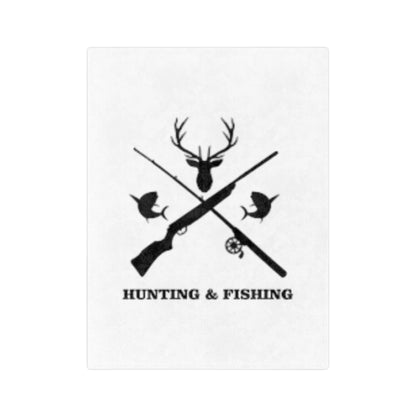 Hunting/Fishing Velveteen Microfiber Blanket