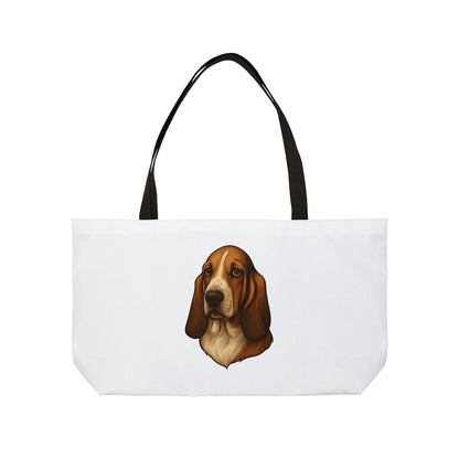 Basset Hound Head Weekender Tote Bag