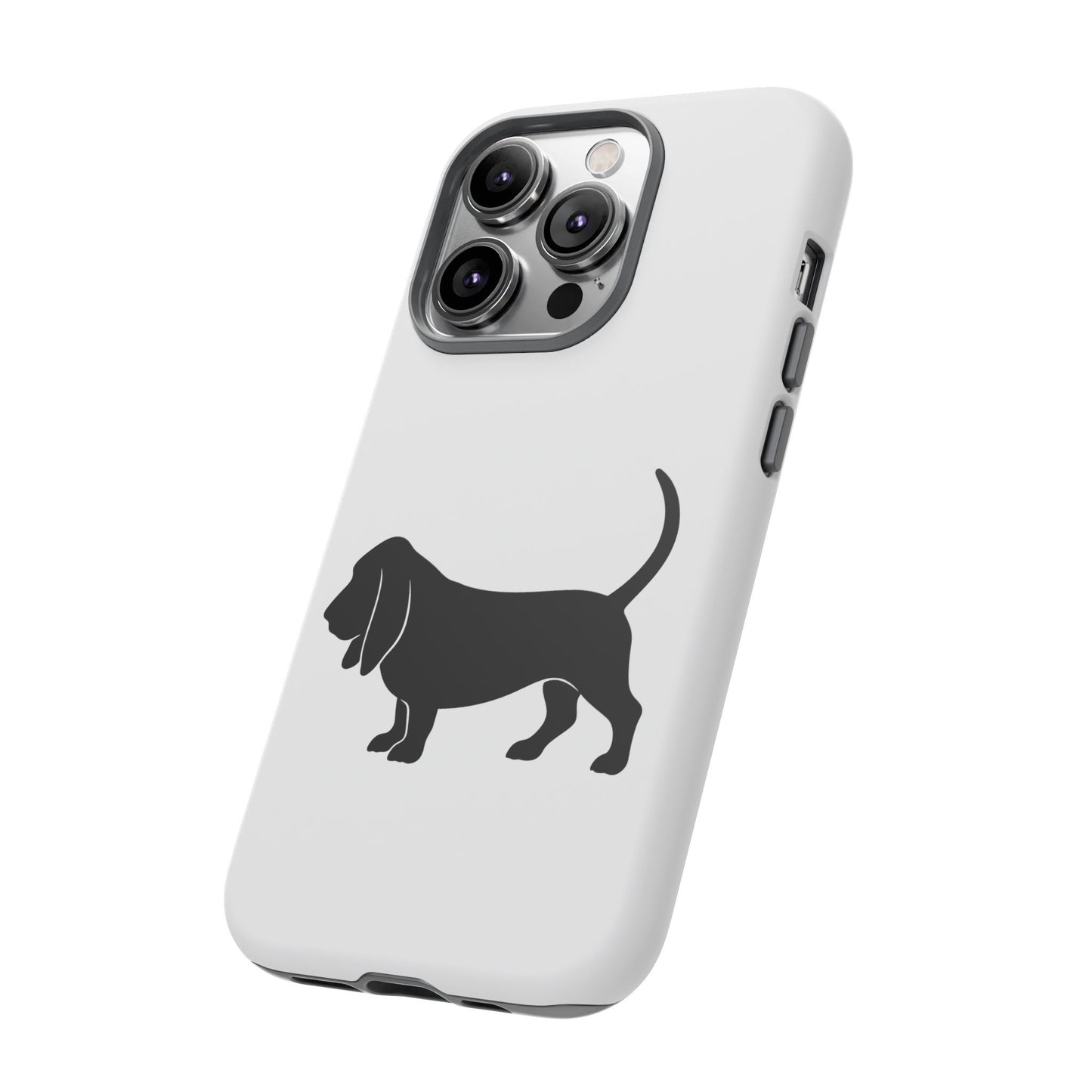 Basset Hound Silhouette iPhone Case