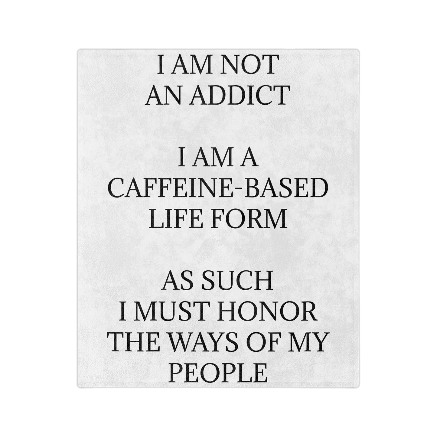 Not An Addict Velveteen Microfiber Blanket