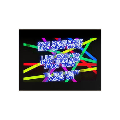Glow Sticks Ceramic Photo Tile