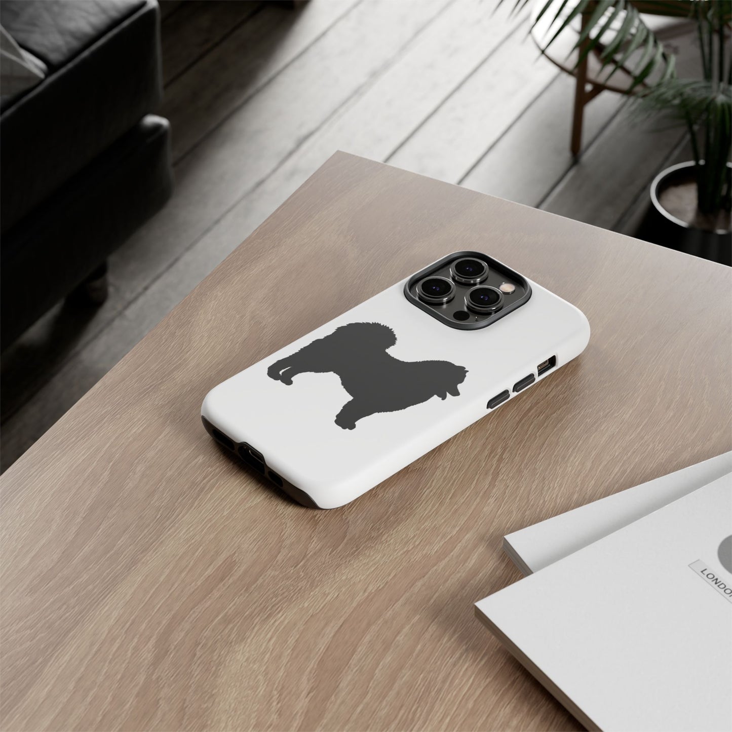 Samoyed Silhouette iPhone Case