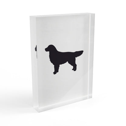 Golden Silhouette Acrylic Photo Block