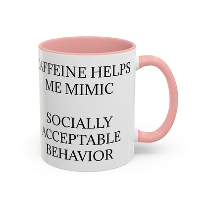 Socially Acceptable 2-Tone Coffee Mug