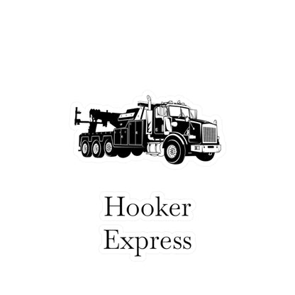 H**ker Express Heavy Tow Truck Vinyl Decal