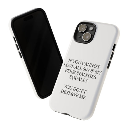 50 Personalities iPhone Case