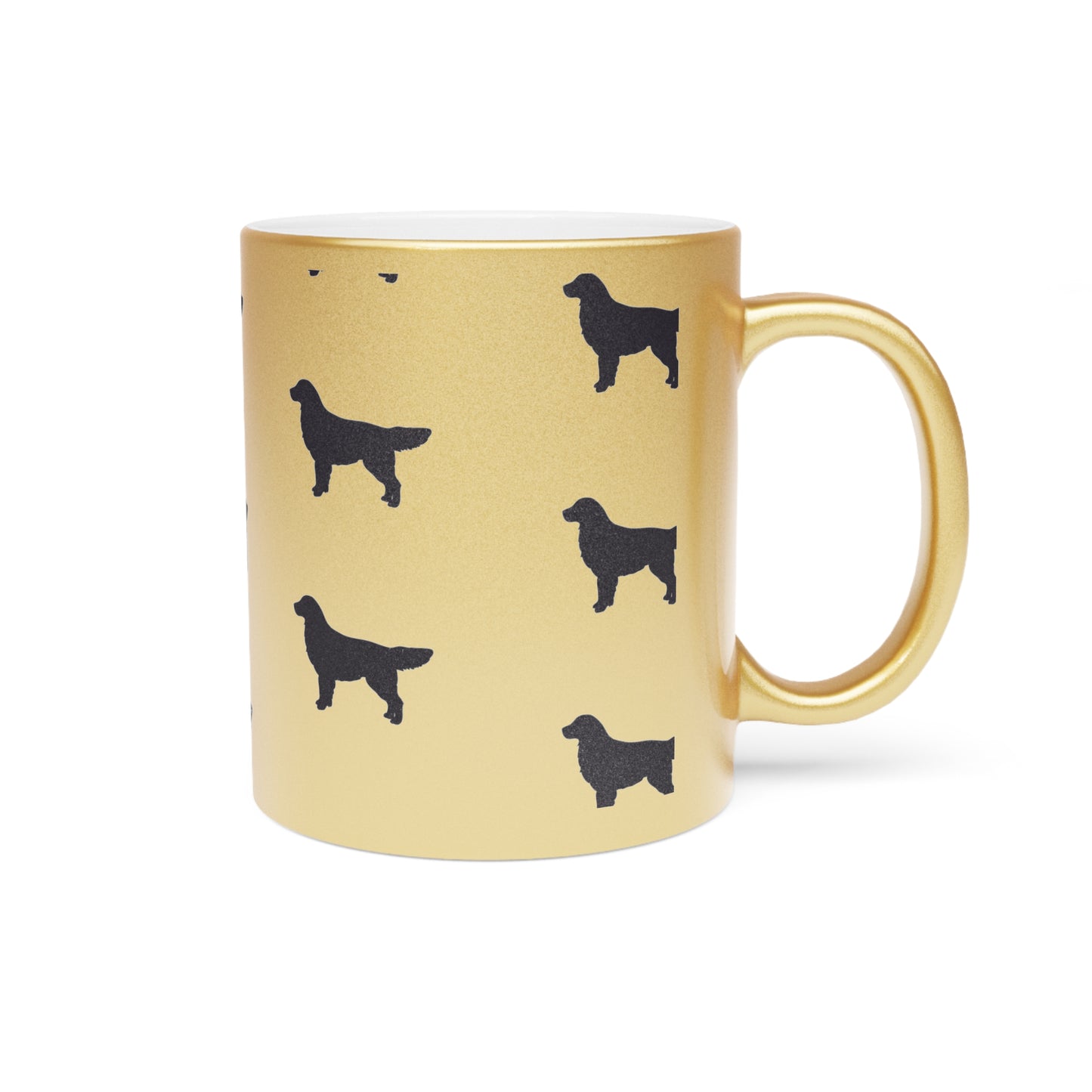 Golden Silhouette Metallic Coffee Mug