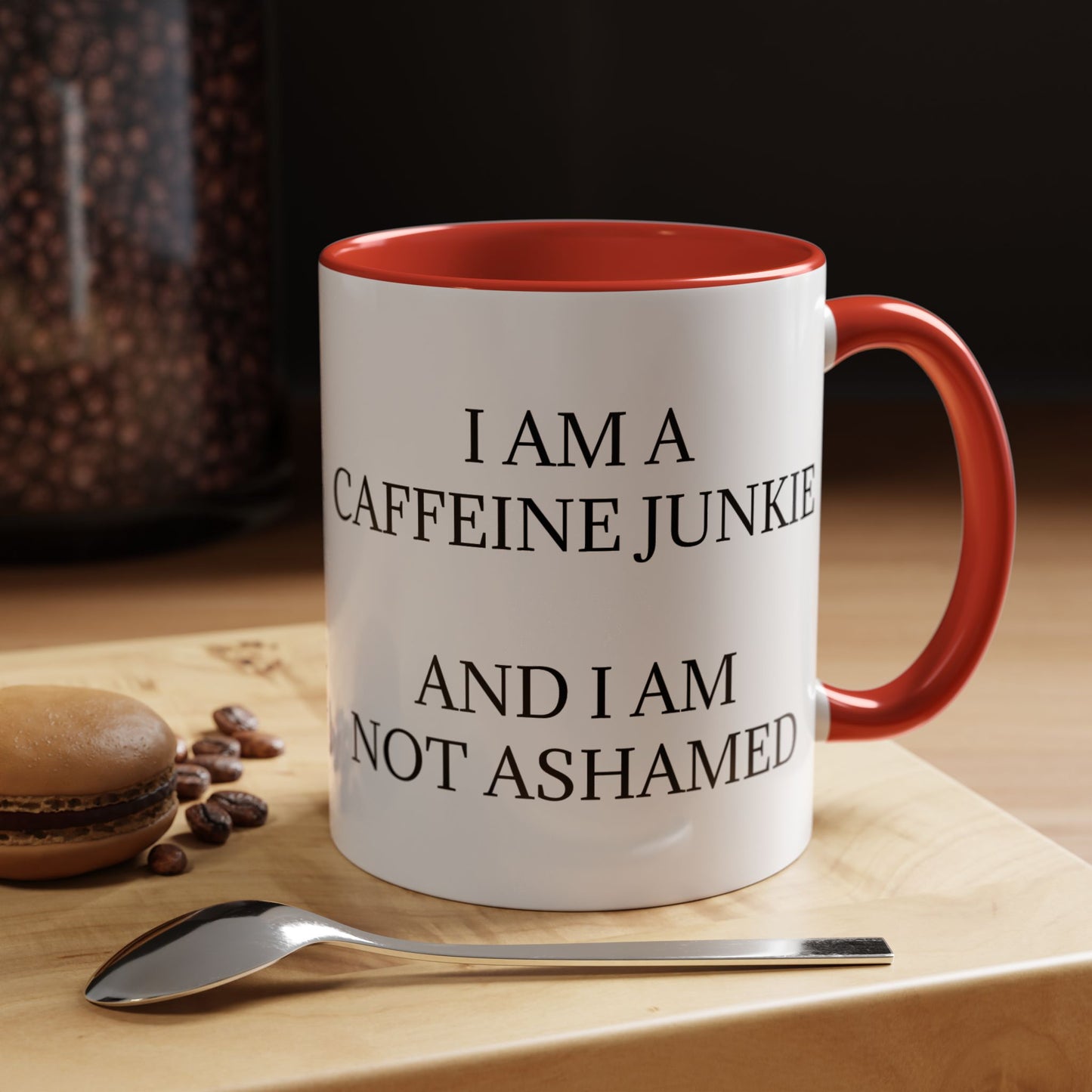 Caffeine Junkie 2-Tone Coffee Mug
