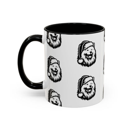 Santa Paws Samoyed 2-Tone Coffee Mug