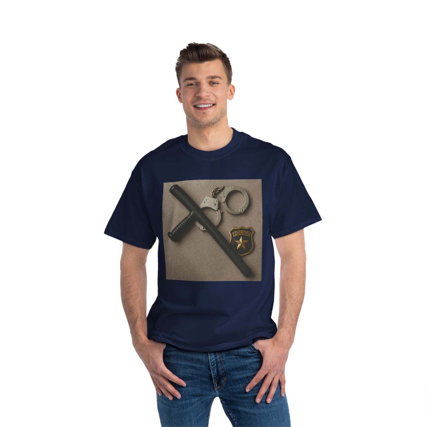Law Enforcement Appreciation Men's Short-Sleeve Crewneck Tee