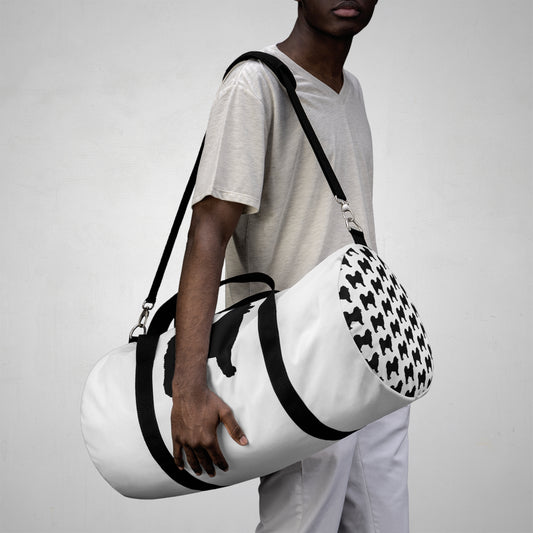 Samoyed Silhouette Duffel Bag