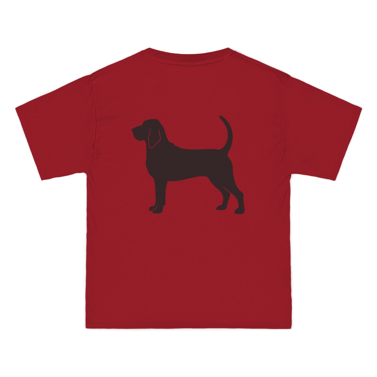 Bloodhound Silhouette Men's Short-Sleeve Crewneck Tee