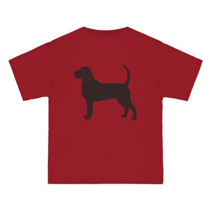 Bloodhound Silhouette Men's Short-Sleeve Crewneck Tee