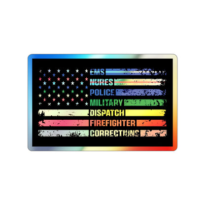 First Responder Holographic Sticker
