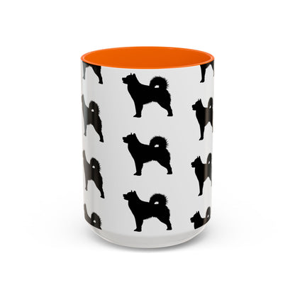 Malamute Silhouette 2-Tone Coffee Mug