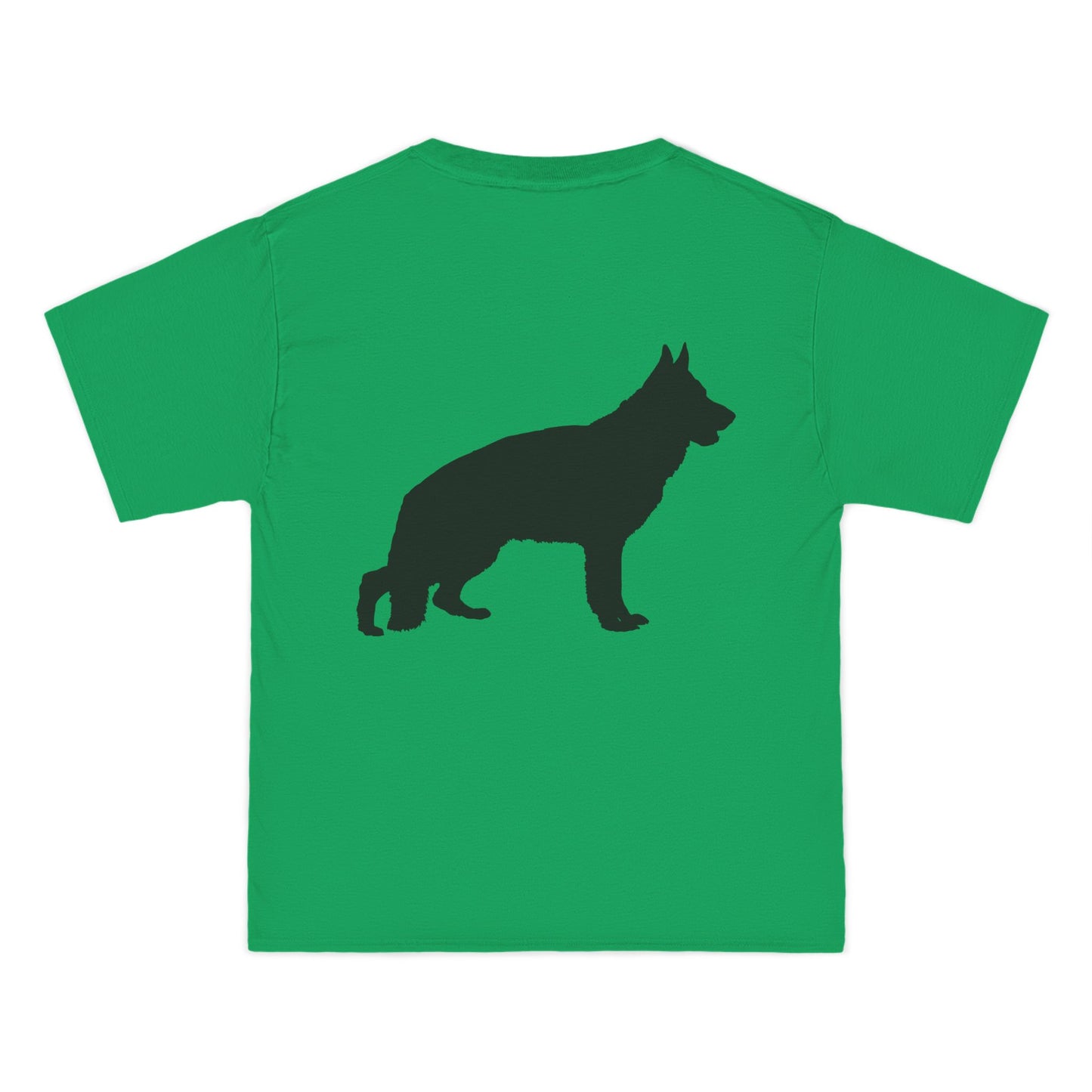 German Shepherd Silhouette Men's Short-Sleeve Crewneck Tee