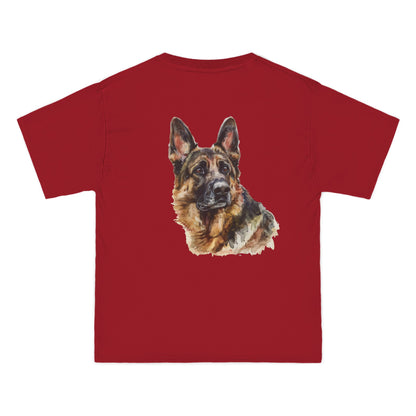 German Shepherd Head Men's Short-Sleeve Crewneck Tee