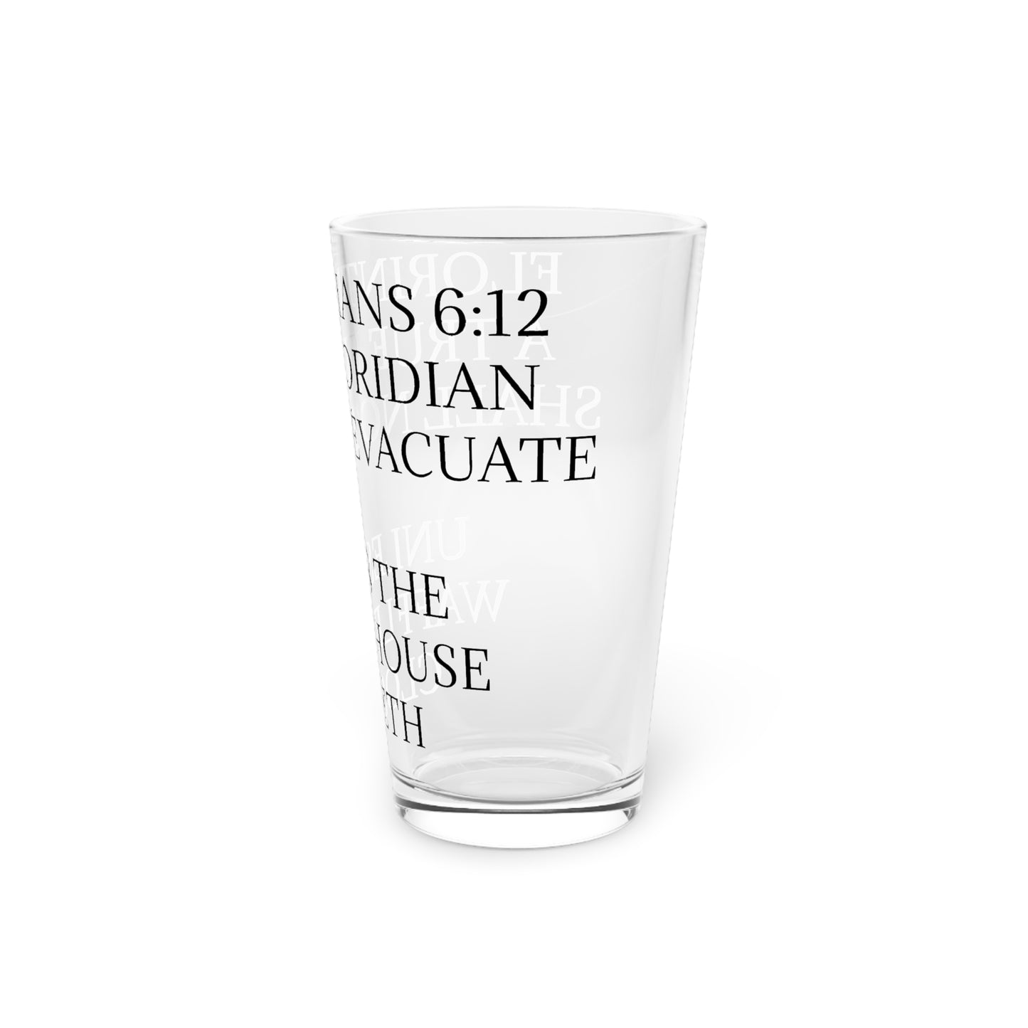 Florinthians 6:12 Drinking Glass