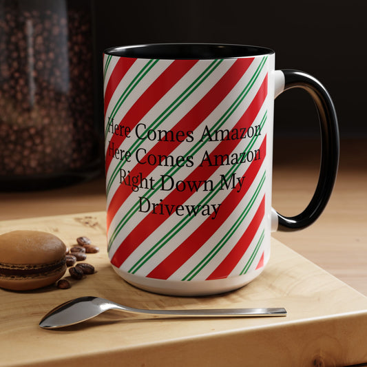 Here Comes Amazon 2-Tone Coffee Mug