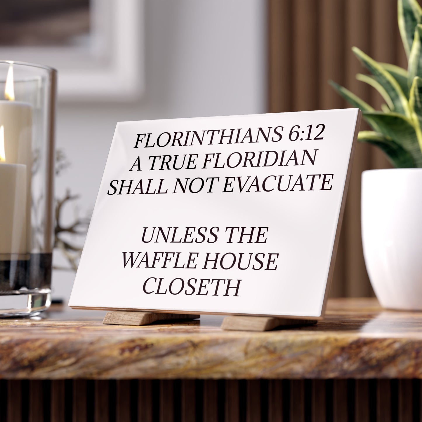 Florinthians 6:12 Ceramic Photo Tile