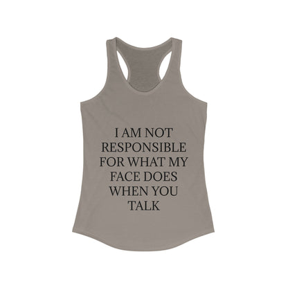 When You Talk Women's Racerback Tank