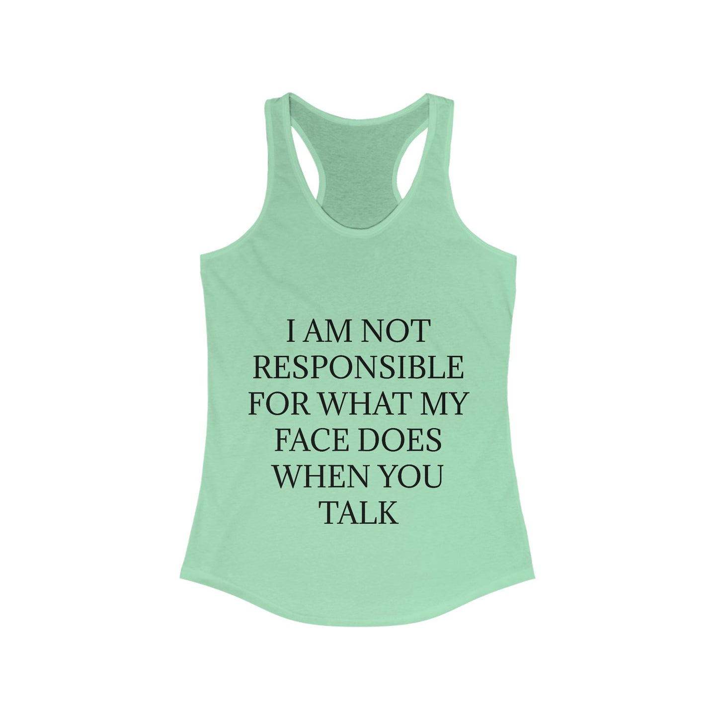 When You Talk Women's Racerback Tank