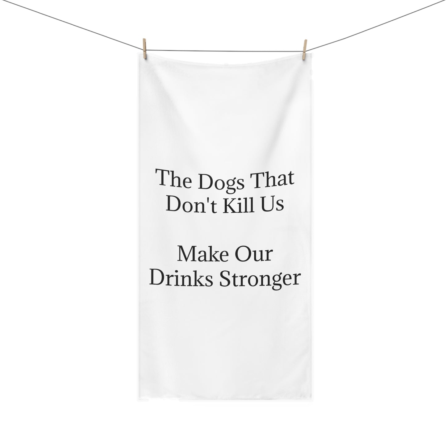 Drinks Stronger Mink-Cotton  Beach Towel