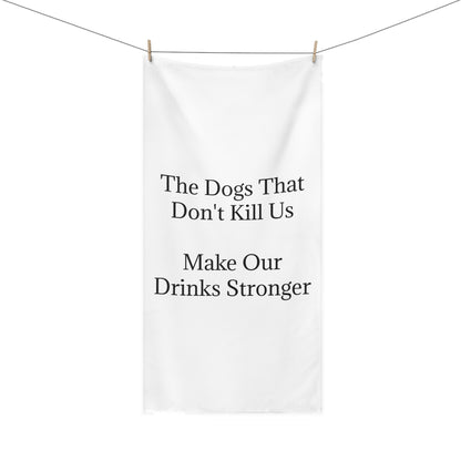 Drinks Stronger Mink-Cotton  Beach Towel