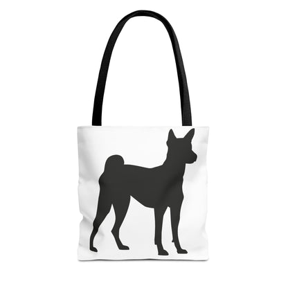 Basenji Silhouette Tote Bag