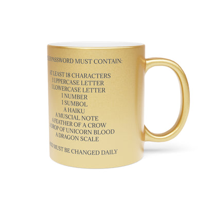 Password Metallic Coffee Mug