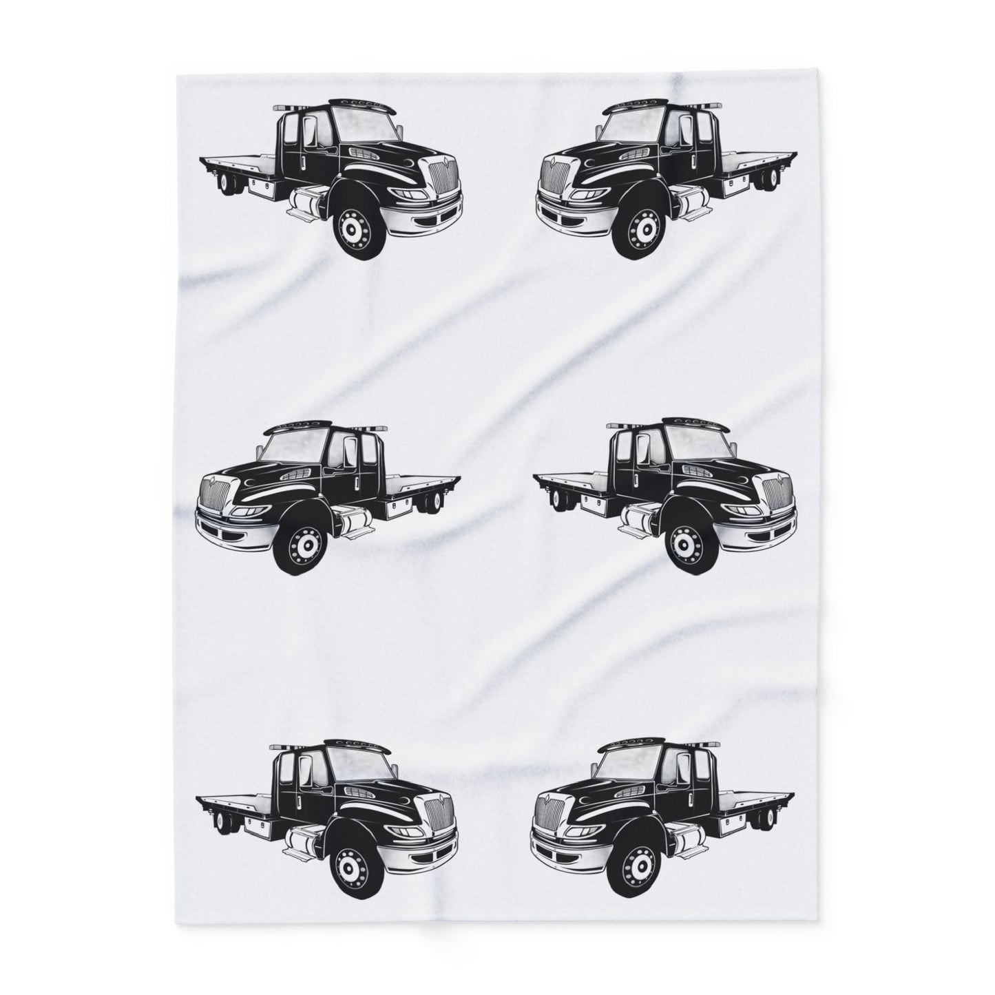 Flatbed Tow Truck Arctic Fleece Blanket